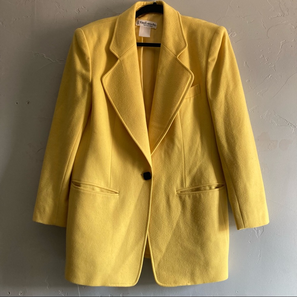 *VINTAGE* GUY LAROCHE Wool Blazer, Size Large